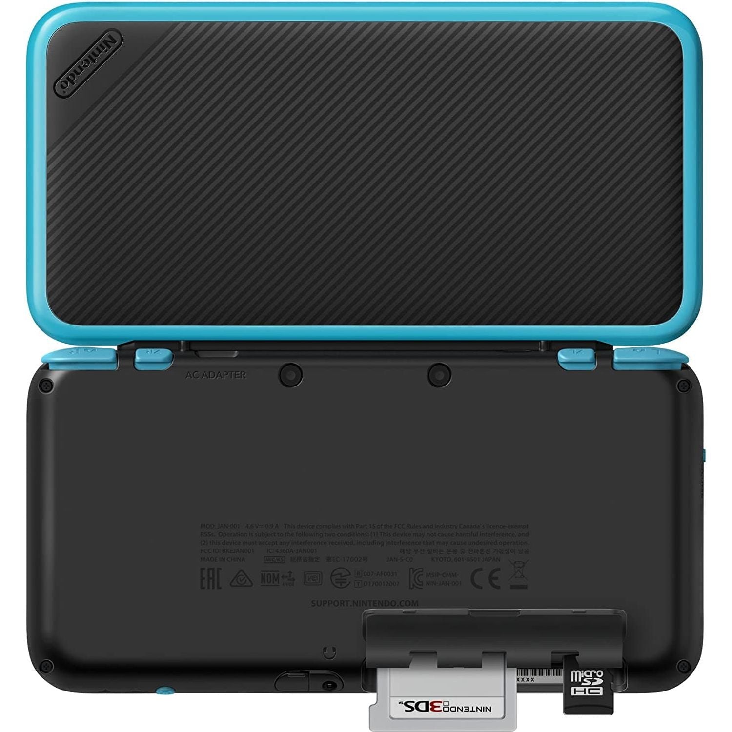 Nintendo,Nintendo Handheld Console - New Nintendo 2DS XL - Black and Turquoise - Gadcet.com